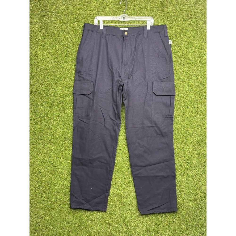 Tyndale FR Cargo Pants Mens 40x32 Navy Flame Resistant Workwear USA